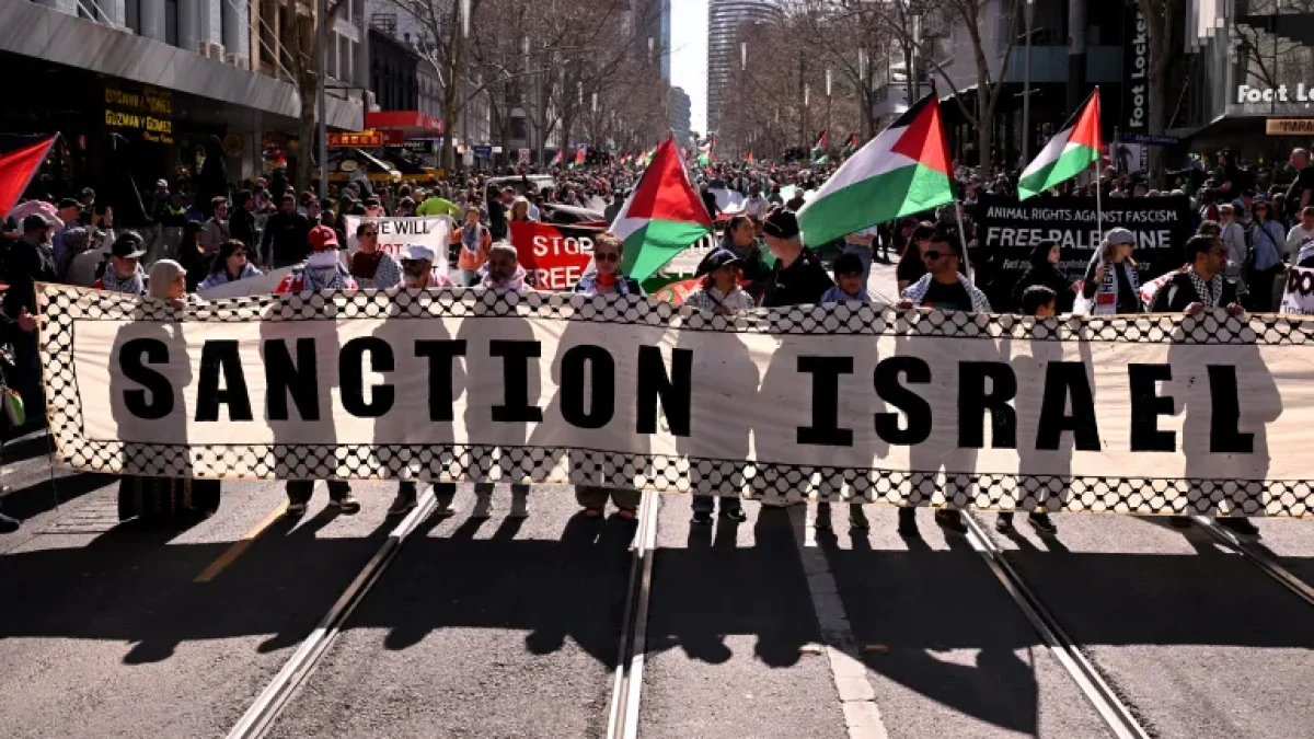 Demo Australia Sanksi Israel